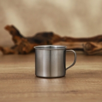 Кружка из нержавеющей стали «Мэйли», 170 мл, d=7 см, цвет хромированный Кружка из нержавеющей стали «Мэйли», 170 мл, d=7 см, цвет хромированный