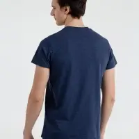 Футболка мужская приталенная Regent Fit синий меланж, размер XXL