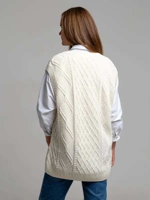 Жилет оверсайз на заказ Tricksy Terra Grand, акрил, размер S/M