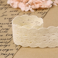 Кружево вязаное, 50 мм &times; 10 &plusmn; 1 м, цвет бежевый