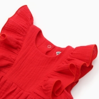 Боди детское MINAKU, цвет красный, рост 68-74