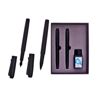 Ручки подарочные 2 штуки в подар коробке (роллер и перьевая) с чернилами 18 мл Ручки подарочные 2 штуки в подар коробке (роллер и перьевая) с чернилами 18 мл