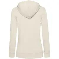 Толстовка на молнии с капюшоном женская BNC Inspire (Organic), молочно-белая, размер L Толстовка на молнии с капюшоном женская BNC Inspire (Organic), молочно-белая, размер L