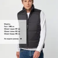 Жилет Warm, темно-серый, размер M