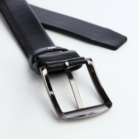 Ремень мужской, Великан, винт, ширина 3,5 см, пряжка металл, цвет чёрный Ремень мужской, Великан, винт, ширина 3,5 см, пряжка металл, цвет чёрный