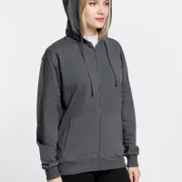 Толстовка на молнии с капюшоном Siverga 2.0, темно-серая (графит), размер XXL