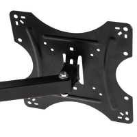 Кронштейн Luazon KrON-76, для ТВ, наклонно-поворотный, 14-42", 60-200 мм от стены, чёрный