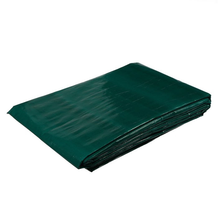 Тент защитный, 5 &times; 4 м, плотность 120 г/м&sup2;, УФ, люверсы шаг 1 м, зелёный/серебристый