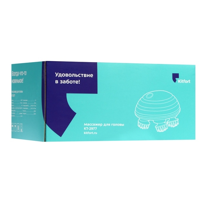 Массажёр для головы Kitfort КТ-2977, электрический, роликовый, 3 Вт, 5 режимов, чёрный Массажёр для головы Kitfort КТ-2977, электрический, роликовый, 3 Вт, 5 режимов, чёрный