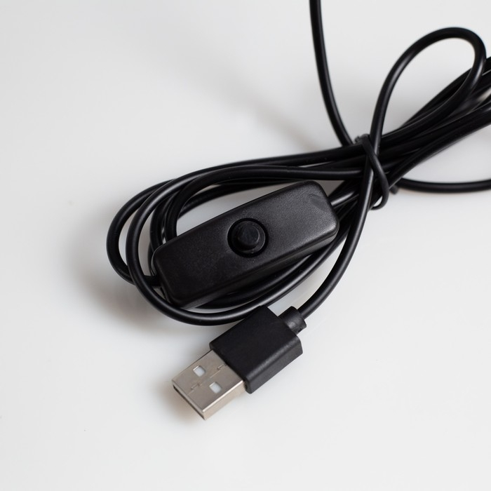 Световой прибор &laquo;Закат&raquo; на ножке, 5 картриджей, свечение тёплое белое, 5 В