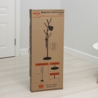 Вешалка напольная &laquo;Дерево&raquo;, 38&times;37,5&times;181 см, цвет белый