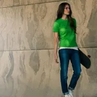 Футболка женская Heavy Lady бордовая, размер XXL