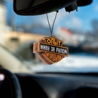 Подвеска автомобильная Grand Caratt "Опыт не пропьёшь", дерево, войлок