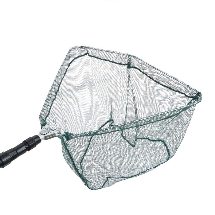 Подсачек складной телескопический Namazu, 150 см, треугольный обод 50 см, капрон