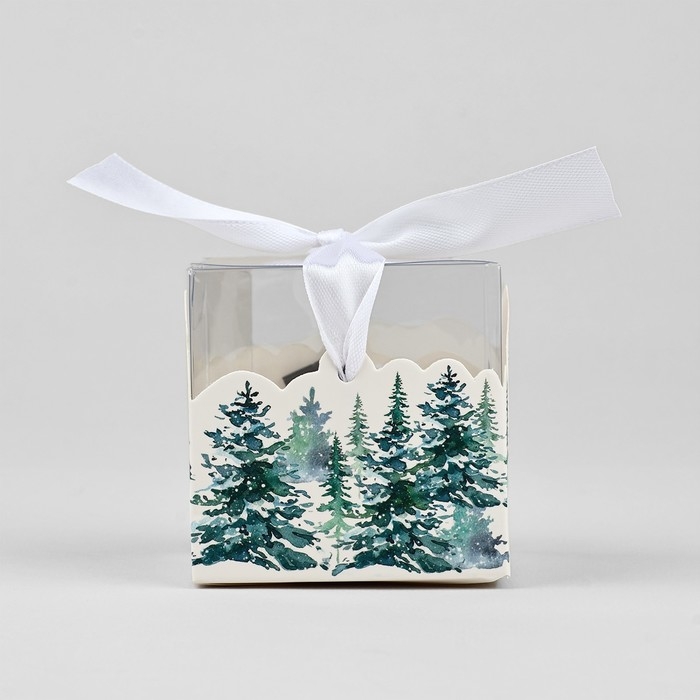 Коробка подарочная новогодняя складная &laquo;Новогодний домик&raquo;, 7 х 7 х 7 см, Новый год