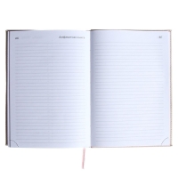 Ежедневник недатированный A5, 160 листов, deVENTE.Contea, твёрдая обложка из искусственной кожи с поролоном, розовый