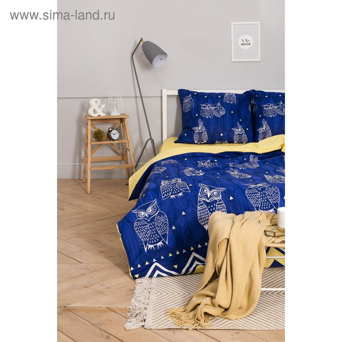 Постельное бельё "Этель" 2 сп Ушастые совы (вид 3) 175 х 215 см, 200 х 220 см, 70 х 70 - 2 шт