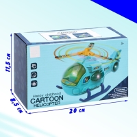 Вертолет &laquo;Джими&raquo;, свет и звук, работает от батареек, цвет МИКС