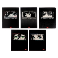 Тетрадь 48 листов в клетку "Твой взгляд", обложка мелованный картон, выборочный лак, скругленные углы, 5В, МИКС Тетрадь 48 листов в клетку "Твой взгляд", обложка мелованный картон, выборочный лак, скругленные углы, 5В, МИКС