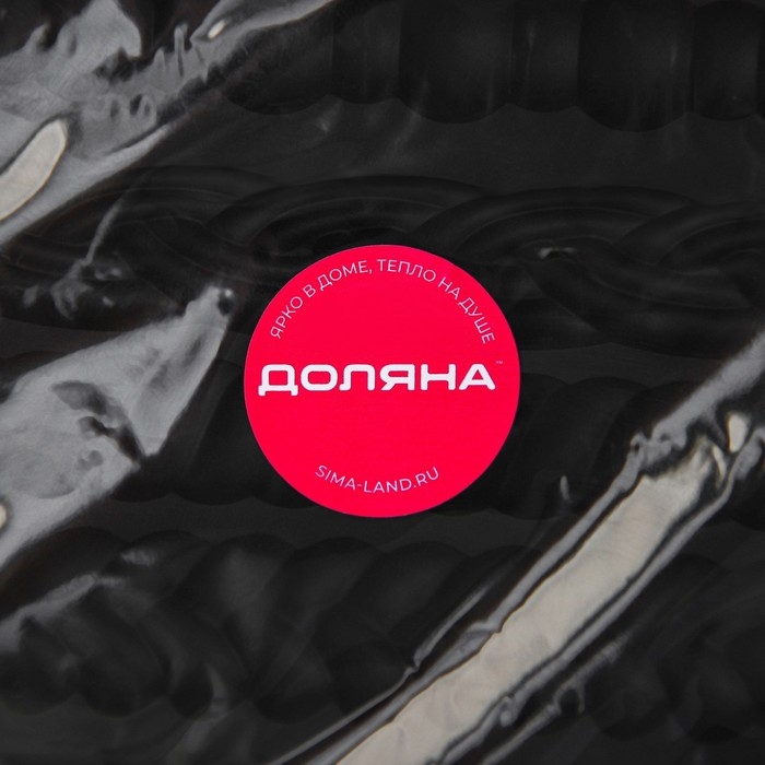 Молд Доляна &laquo;Узоры&raquo;, силикон, 25,5&times;12,5&times;1 см, цвет тёмно - серый