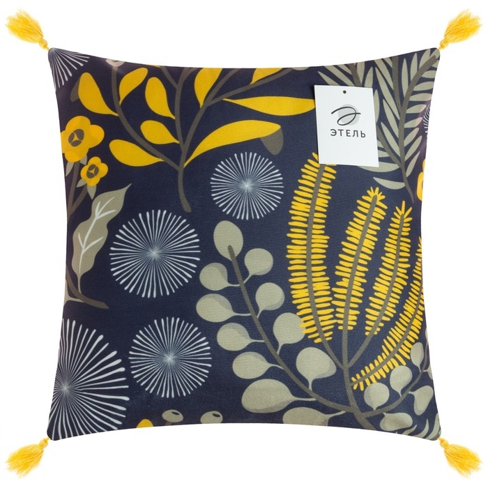 Наволочка декоративная с кисточками Этель &laquo;Солнце&raquo;, 43х43 см