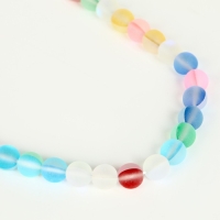 Бусины из натурального камня «Кошачий глаз», набор 46 шт., размер 1 шт. — 8 мм, матовый МИКС Бусины из натурального камня «Кошачий глаз», набор 46 шт., размер 1 шт. — 8 мм, матовый МИКС