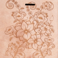 Подарочный пенал "Цветы" 20х20х10 см Подарочный пенал "Цветы" 20х20х10 см