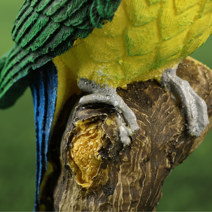 Садовая фигура Садовая фигура "Попугай на ветке" 22х8х9см