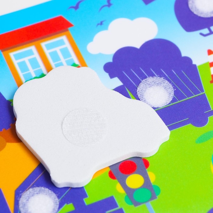 Игра на липучках &laquo;Транспорт&raquo; с мягкими деталями