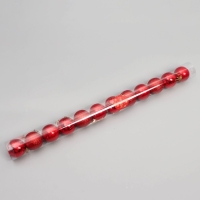 Набор шаров пластик d-5 см, 12 шт "Агнет" диско, красный