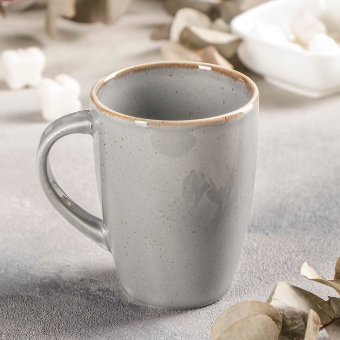 Кружка Dark Grey, 250 мл, фарфор, цвет тёмно-серый Кружка Dark Grey, 250 мл, фарфор, цвет тёмно-серый