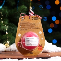 Новый год. Новогодняя бомбочка для ванны &laquo;Дед Мороз&raquo;, красный, 120 г