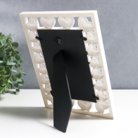 Фоторамка пластик 10х15 см "Сердечность" белая 22,5х17 см Фоторамка пластик 10х15 см "Сердечность" белая 22,5х17 см