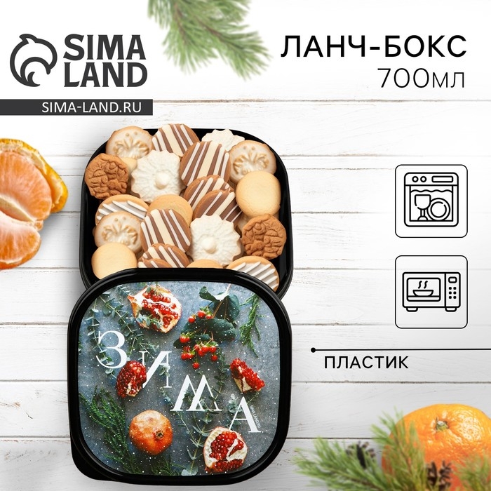 Новый год. Ланч-бокс &laquo;Зима&raquo;, 700 мл