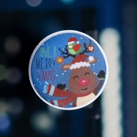 Светодиодная игрушка на липучке «Олень» 13 см, батарейки LR44х3 (в комплекте), свечение мульти Светодиодная игрушка на липучке «Олень» 13 см, батарейки LR44х3 (в комплекте), свечение мульти