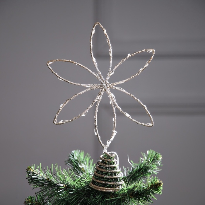 Светодиодная фигура &laquo;Цветок&raquo; 26х26х4 см см, 30 LED, батарейки ААх3 (не в комплекте), свечение теплое белое