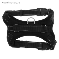 Шлейка К7 мягкая светоотражающая, размер XL, ОГ 74-92 см, вес 28-47,5 кг, черная Шлейка К7 мягкая светоотражающая, размер XL, ОГ 74-92 см, вес 28-47,5 кг, черная