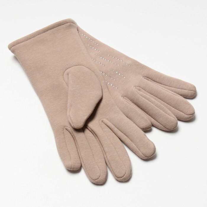 Перчатки женские MINAKU Перчатки женские MINAKU "Рок", р-р 23 см, цв. бежевый