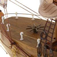 Корабль сувенирный средний «Астрильд», борта светлое дерево, паруса бежевые, 48,5х44х8 см Корабль сувенирный средний «Астрильд», борта светлое дерево, паруса бежевые, 48,5х44х8 см