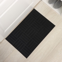 Коврик придверный резиновый &laquo;Паркет&raquo;, 40&times;60 см, цвет чёрный