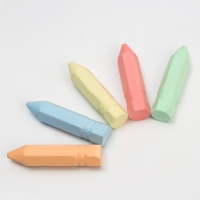 Мелки для рисования &laquo;Карандаши&raquo;, набор 5 цветов, размер 1 шт. &mdash; 2,5 &times; 10 см