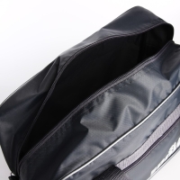 Сумка дорожная на молнии, с увеличением, наружный карман, длинный ремень, цвет серый Сумка дорожная на молнии, с увеличением, наружный карман, длинный ремень, цвет серый