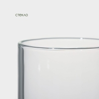 Банка стеклянная для хранения сыпучих продуктов с ложкой BellaTenero &laquo;Эко&raquo;, 280 мл, 7&times;11 см, с бамбуковой крышкой