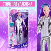 Кукла-модель шарнирная «Зимний глянец», в костюме Кукла-модель шарнирная «Зимний глянец», в костюме