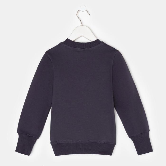 Свитшот для мальчика MINAKU: Casual Collection KIDS цвет графит, рост 146 Свитшот для мальчика MINAKU: Casual Collection KIDS цвет графит, рост 146
