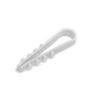 Дюбель-хомут ТУНДРА, для круглого кабеля, нейлоновый, 5-10 мм, белый, 100 шт Дюбель-хомут ТУНДРА, для круглого кабеля, нейлоновый, 5-10 мм, белый, 100 шт