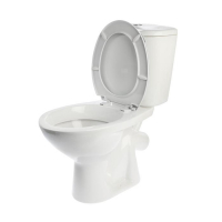 Унитаз компакт ЛЗСФ "Универсал NEW 45", нижняя подводка, косой выпуск, сиденье, кнопка Унитаз компакт ЛЗСФ "Универсал NEW 45", нижняя подводка, косой выпуск, сиденье, кнопка