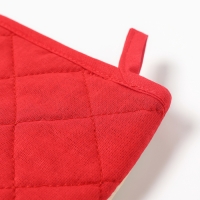 Новый год. Символ года 2025. Змея. Варежка-прихватка Доляна Friendly snake 20х28 см, 35% хл, 65% пэ, ватин 250 г/м2