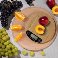 Весы кухонные Luazon LVE-029 "Бамбук", электронные, до 5 кг Весы кухонные Luazon LVE-029 "Бамбук", электронные, до 5 кг