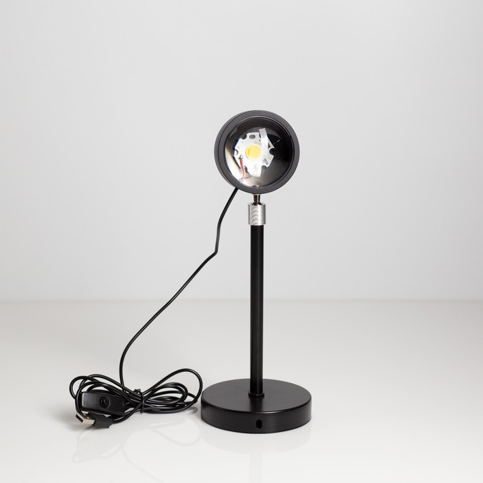 Световой прибор &laquo;Закат&raquo; на ножке, 5 картриджей, свечение тёплое белое, 5 В